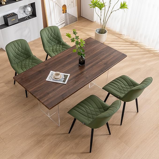 YOUNUOKE Dining Chairs Set of 2 Mid Century Modern Kitchen Chair Comfortable - Image 5