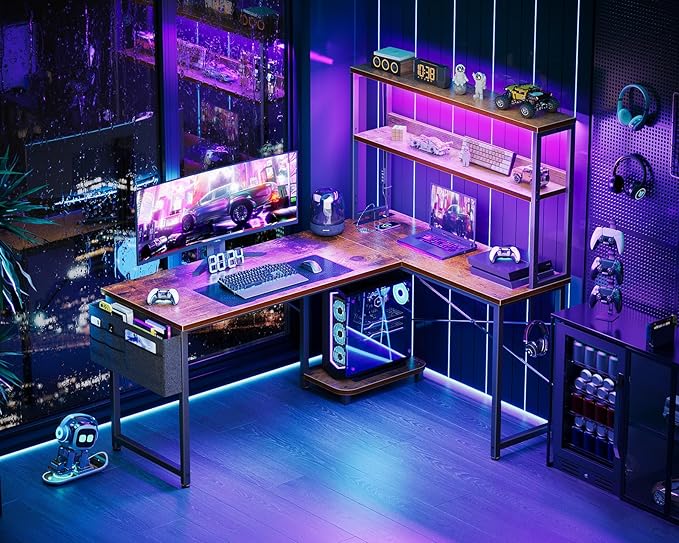 AODK L Shaped Desk Gaming Desk - Image 2