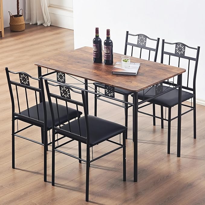 VECELO Kitchen Dining Room Table Sets - Image 3