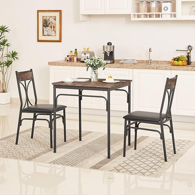VECELO Kitchen Dining Room Table Set - Image 3