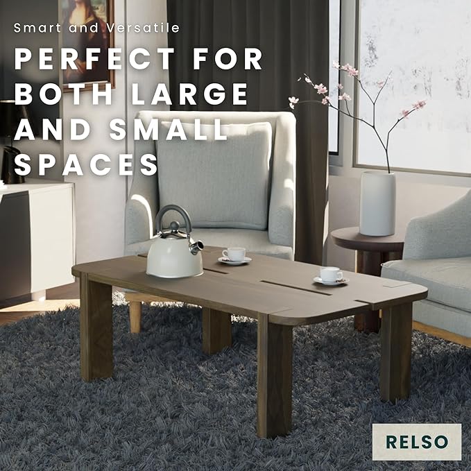 Mocha Coffee Table – Handcrafted Mango Wood Table - Image 6