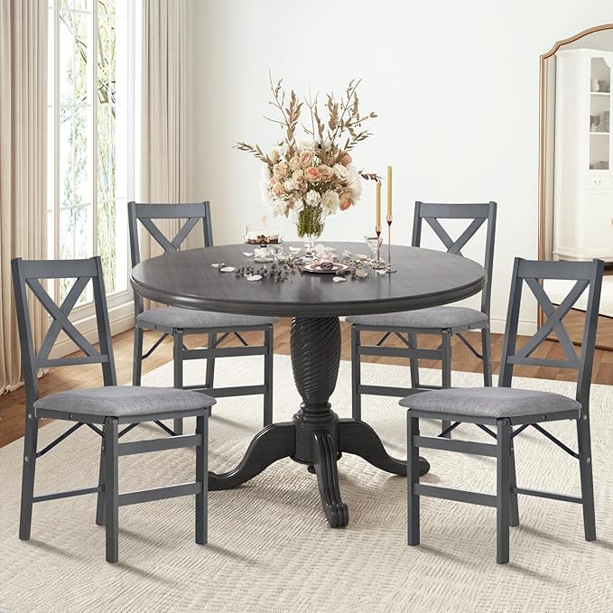 COLAMY Folding Dining Chairs Set of 4, Foldable Chairs - Image 8
