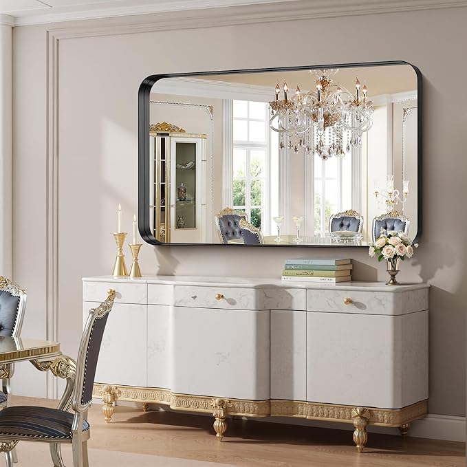 FORBATH 60x36 Inch Large Bathroom Mirror - Image 2