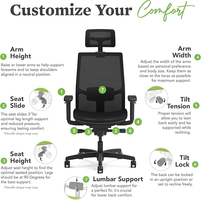 HON Ignition 2.0 Ergonomic Office Chair - Image 7