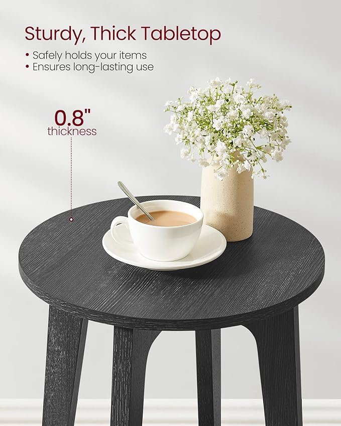 VASAGLE Side Table, Small Round End Table - Image 6