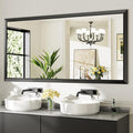 72x36 Inch Black Bathroom Mirror by Briivuemodernmirrors