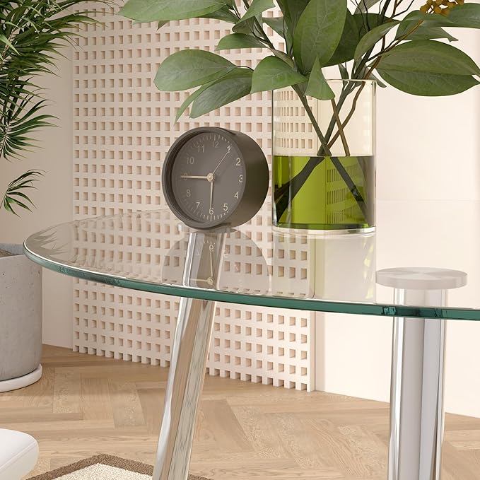 Tempered Glass Dining Table 32 inch Round Kitchen Table - Image 5