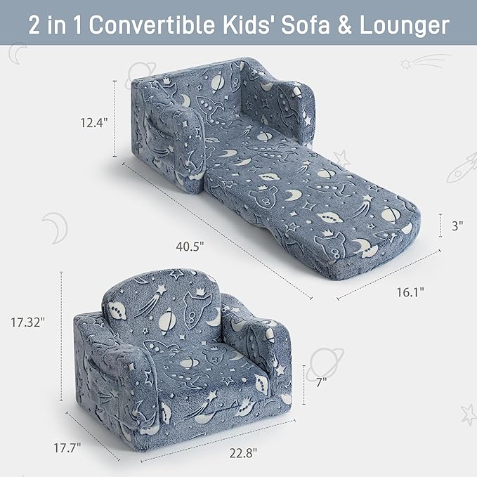 Thick Comfy Toddler Chair and Couch - Image 3