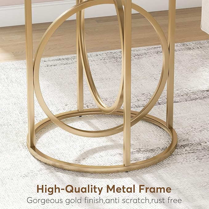 LITTLE TREE 20” Round End Table，Modern Sofa Side Table - Image 7