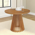 Plank+Beam Lido Round Dining Table, Minimalist Kitchen Table by PlankBeam