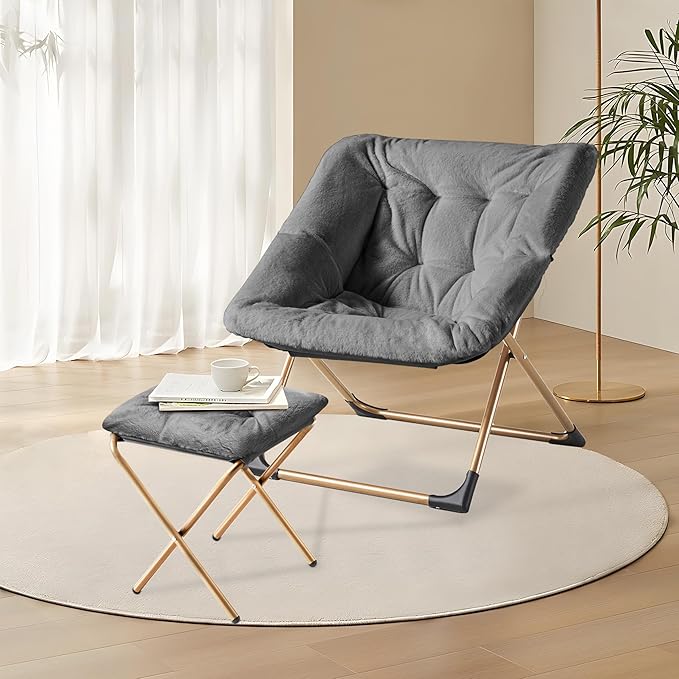 Comfy Oversized Saucer Chair - Image 8