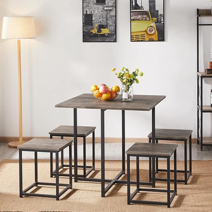 Yaheetech Industrial Dining Table Set - Image 5