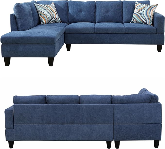 97" L Shaped Sectional Couch, Modern 4 Seat Modular Sectional Sofa - Image 4