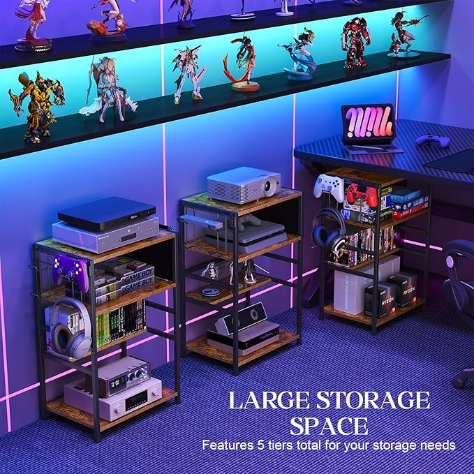 4-Tier AV Media Stand, Game Console Stand - Image 6