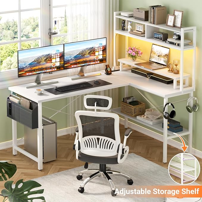 Aheaplus L Shaped Gaming Desk - Image 6
