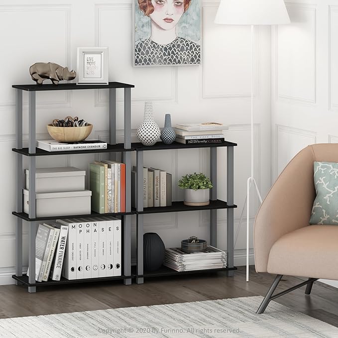 Furinno Turn-S-Tube 3-Tier Compact Multipurpose Shelf 2-Pack - Image 2