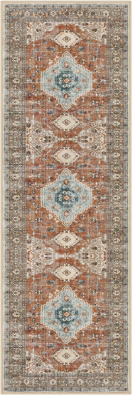 Lahome Oriental Hallway Runner Rug, 2.5x8 Kitchen Runner Non Slip Ultra-Thin - Image 7
