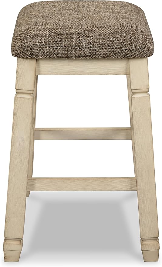 Signature Design by Ashley Bolanburg Farmhouse 24" Counter Height Upholstered - Image 8
