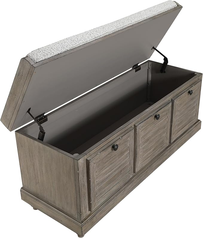 OSP Home Furnishings Dover Coastal Lift-Top Storage Bench - Image 11