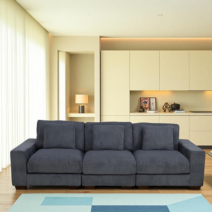 Sectional Couches for Living Room, Stylish Sectional Loveseat Sofa by GlasFlength