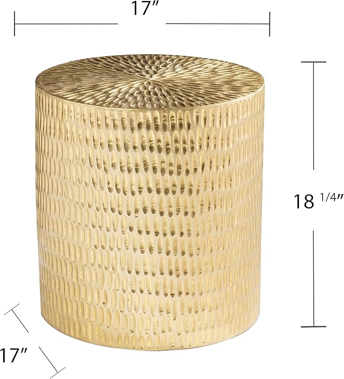 SEI Furniture Doylin Round Accent Table - Image 3