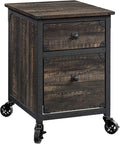 Sauder Steel River File Pedestal, L: 20.87" x W: 23.86" x H: 26.58", Carbon Oak by SAUDER%C2%AE