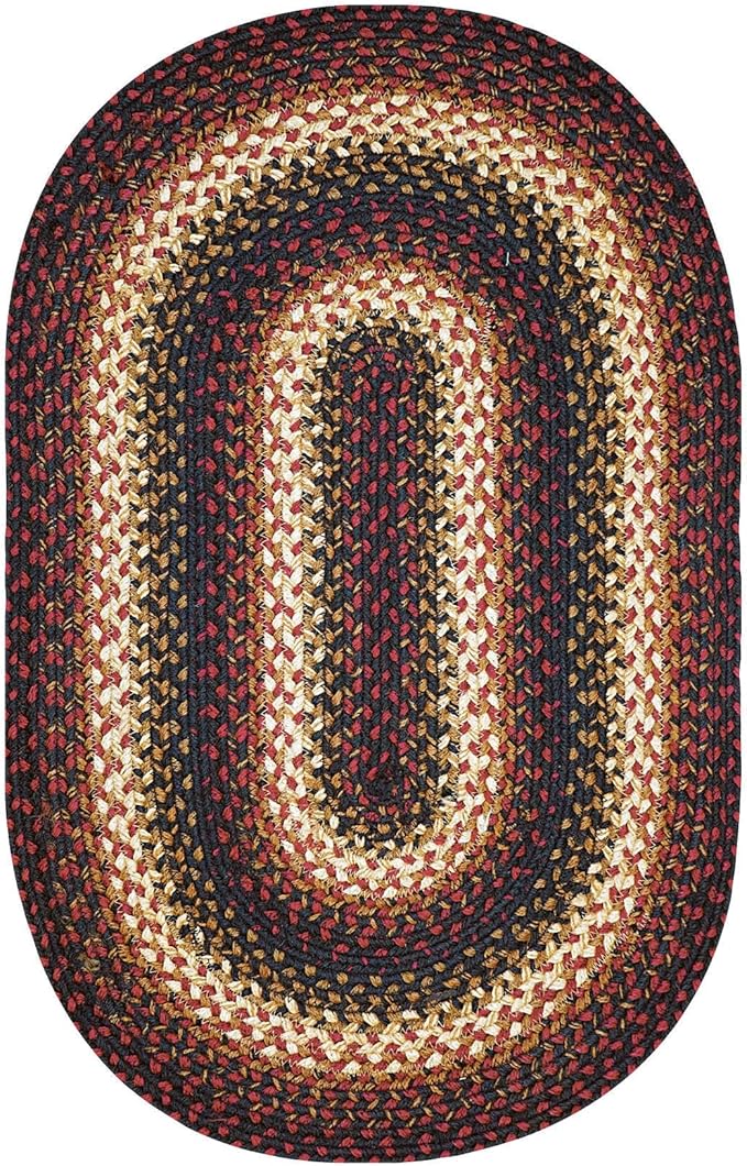 Prescott Jute Braided Oval Rugs 27x45 – Country Primitive Rugs - Image 9