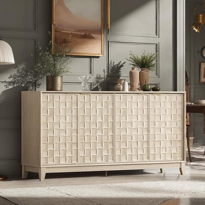 COLAMY Fluted Sideboard Cabinet - Image 3