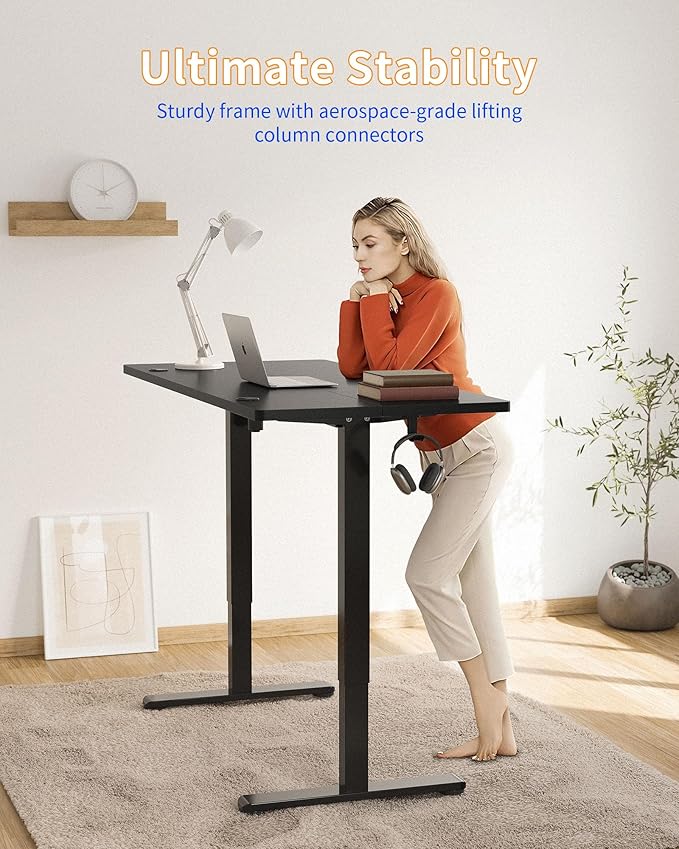 YIHAYO Electric Standing Desk, 48 x 24 Inches Stand Up Desk - Image 4