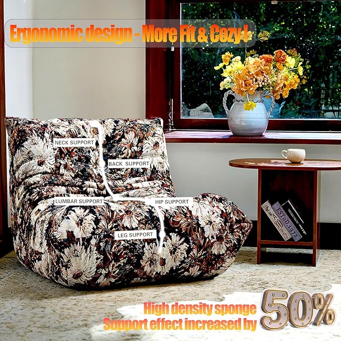 CXC Fireside Chair, Gaming Chair Floor, Large Bean Bag Chairs - Image 3