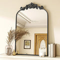 Vintage Arched Bathroom Mirror, 24x36 Inch Retro Wall Mounted Vanity Mirror by VooBang