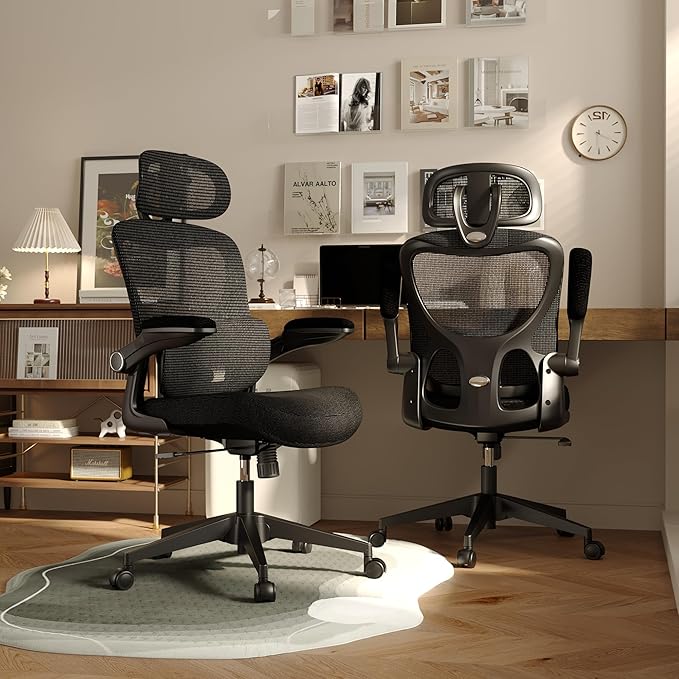 SUNNOW Ergonomic Office Chair, Comfy Mesh Desk Chair, High Back Computer Gaming - Image 2