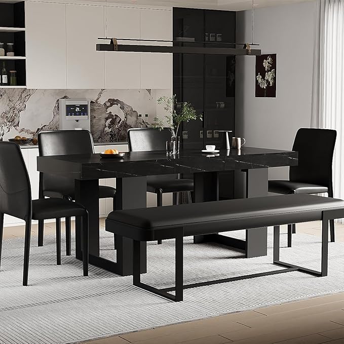 63"-78.74" Rectangular Extendable Dining Table - Image 3