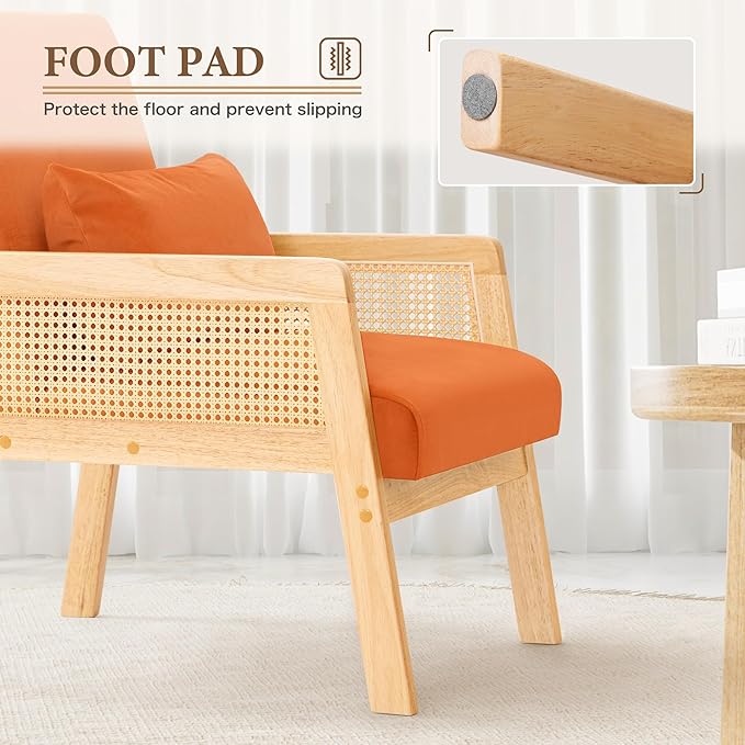YESHOMY Mid-Century Accent Chair - Image 5