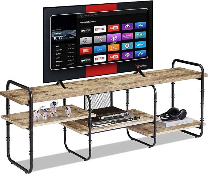VECELO TV Stands for 65 Inch, Entertainment Center/Media Console Table by VECELO