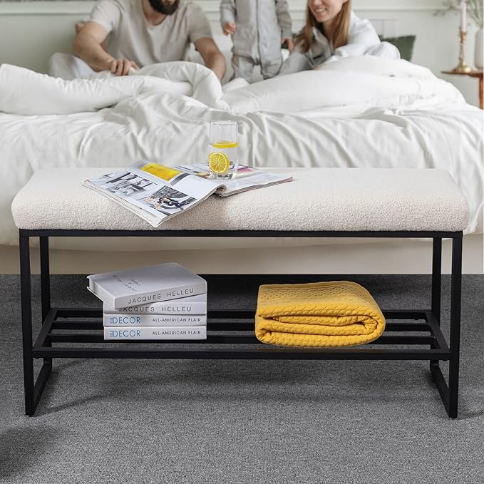 Zesthouse Boucle Shoe Bench Entryway - Image 7