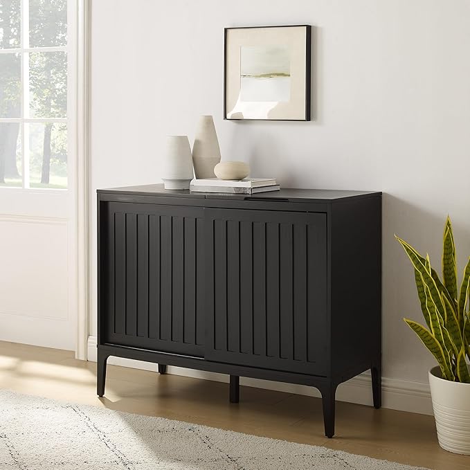 Crosley Furniture Asher Media Console and Record Player Stand - Image 2