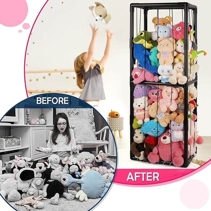 Stuffed Animal Zoo Storage Stuffed Animal Holder PVC Plush Storage Organizer - Image 4