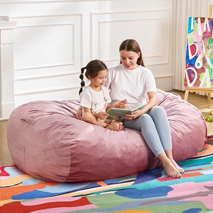 Hobestluk 4FT Bean Bag Chair Large Beanbag by YourHomeDeservesMore
