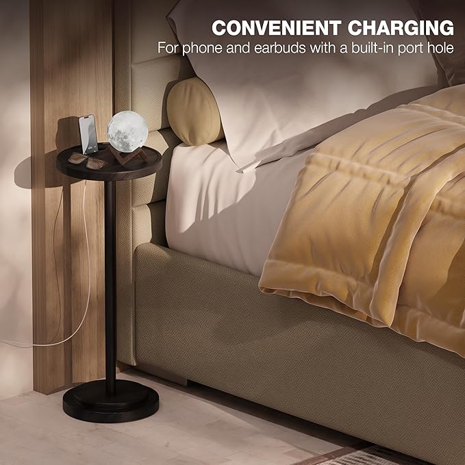 Drink Table, 24.4" Tall Compact Side Table - Image 7