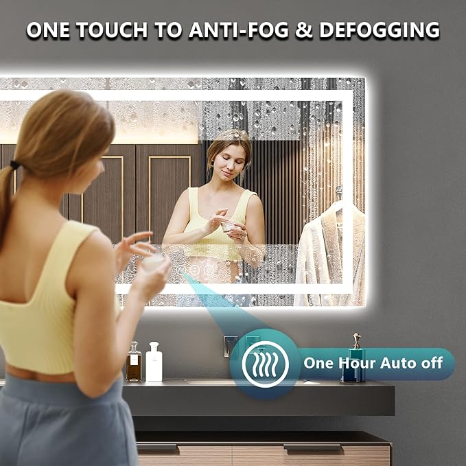 72x36 Inch LED Bathroom Mirror - Image 5