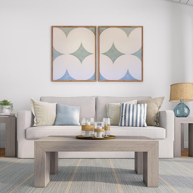 Plank+Beam Modern Rectangular Coffee Table, Rectangle Coffee Table - Image 3