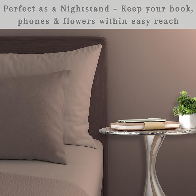CLEENTABLE Coffee Round Side Table - Image 8