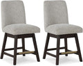Signature Design by Ashley Burkhaus Urban Counter Height Upholstered Swivel Bar by SignatureDesignbyAshley