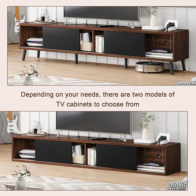 Clikuutory Mid Century Modern 70 Inch TV Stand - Image 5