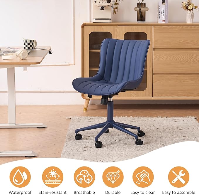 YOUNIKE Armless Home Office Desk Chair - Image 7