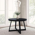 Plank+Beam Round Dining Table, 47 Inch Solid Wood Kitchen Table, Farmhouse by PlankBeam