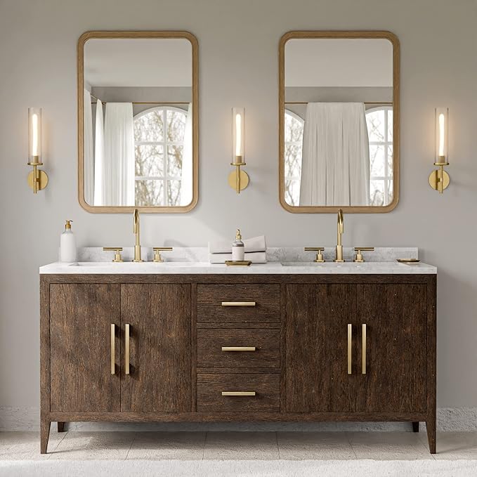WallBeyond Wood Framed Mirrors for Bathroom, 24x36 Inch Wooden Frame Wall - Image 2