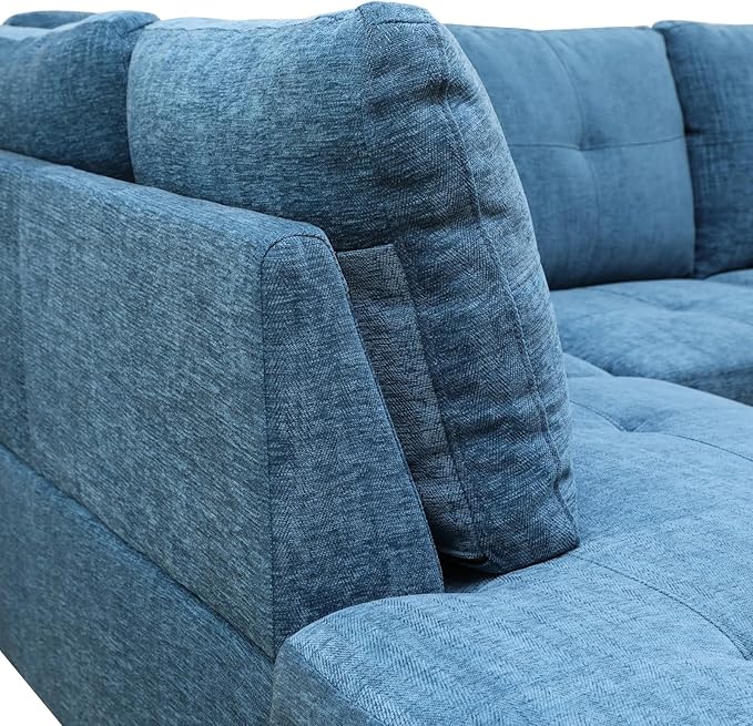 Sectional Couch with Ottoman Storage, L Shaped Couch Sofa Furniture Sets - Image 3