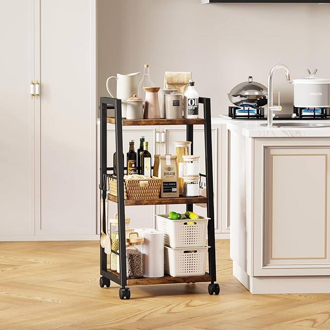 3 Tier Kitchen Storage Cart - Image 6